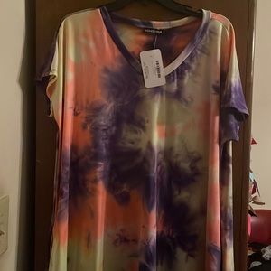 Tie Dye Short Dress